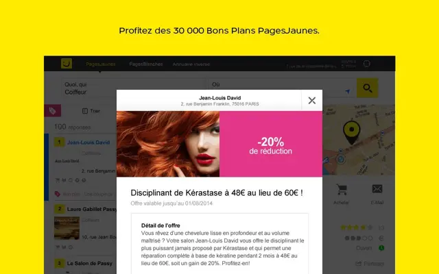 PagesJaunes Tablette android App screenshot 2